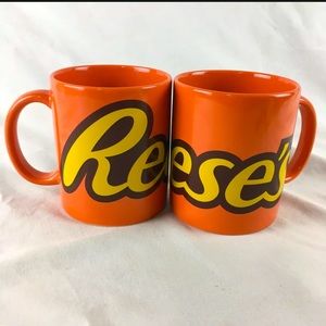 Reese’s coffee mugs lot of 2 orange mugs galerie‎